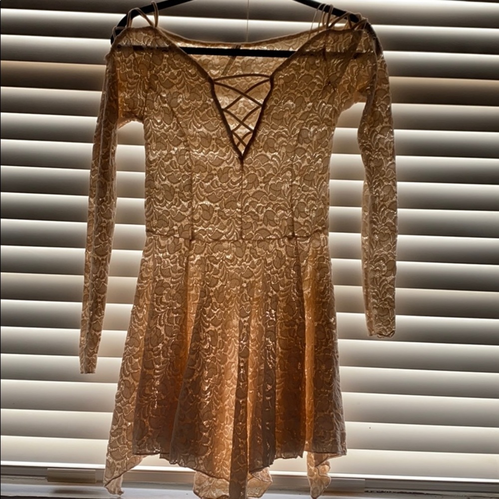 free people mesh lace dress